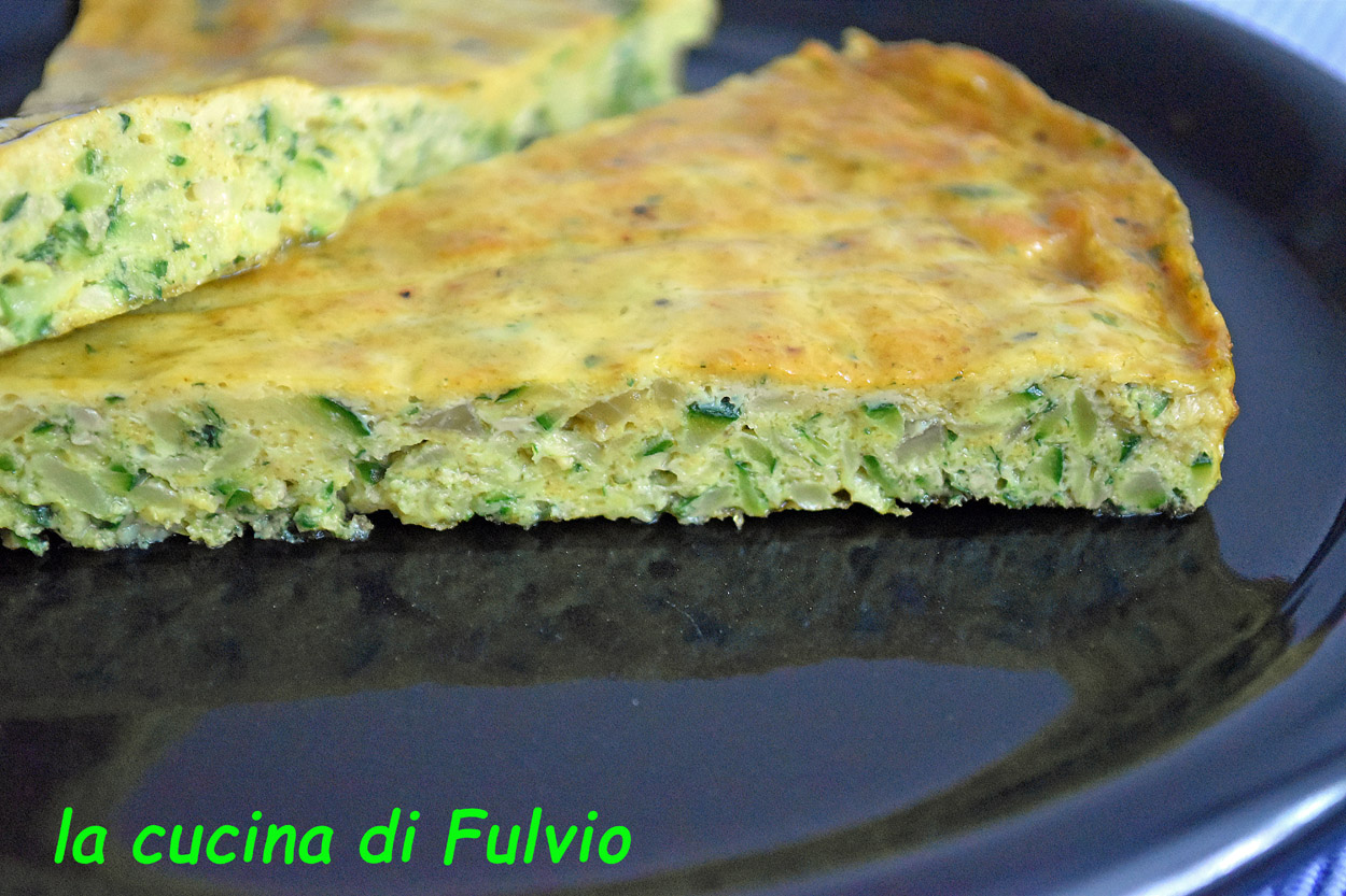 Zucchini omelette with spices