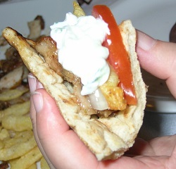The cuisine of Crete: the gyros (γύρος) of Siphis