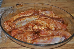 The marinade for barbeque grilled meat