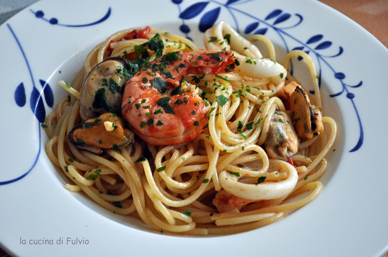 Spaghetti mit Meeresfrüchten