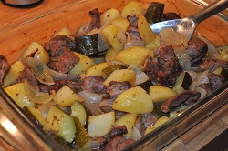 Lamb stew with greek vegetables