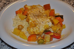 Couscous with fish and vegetables