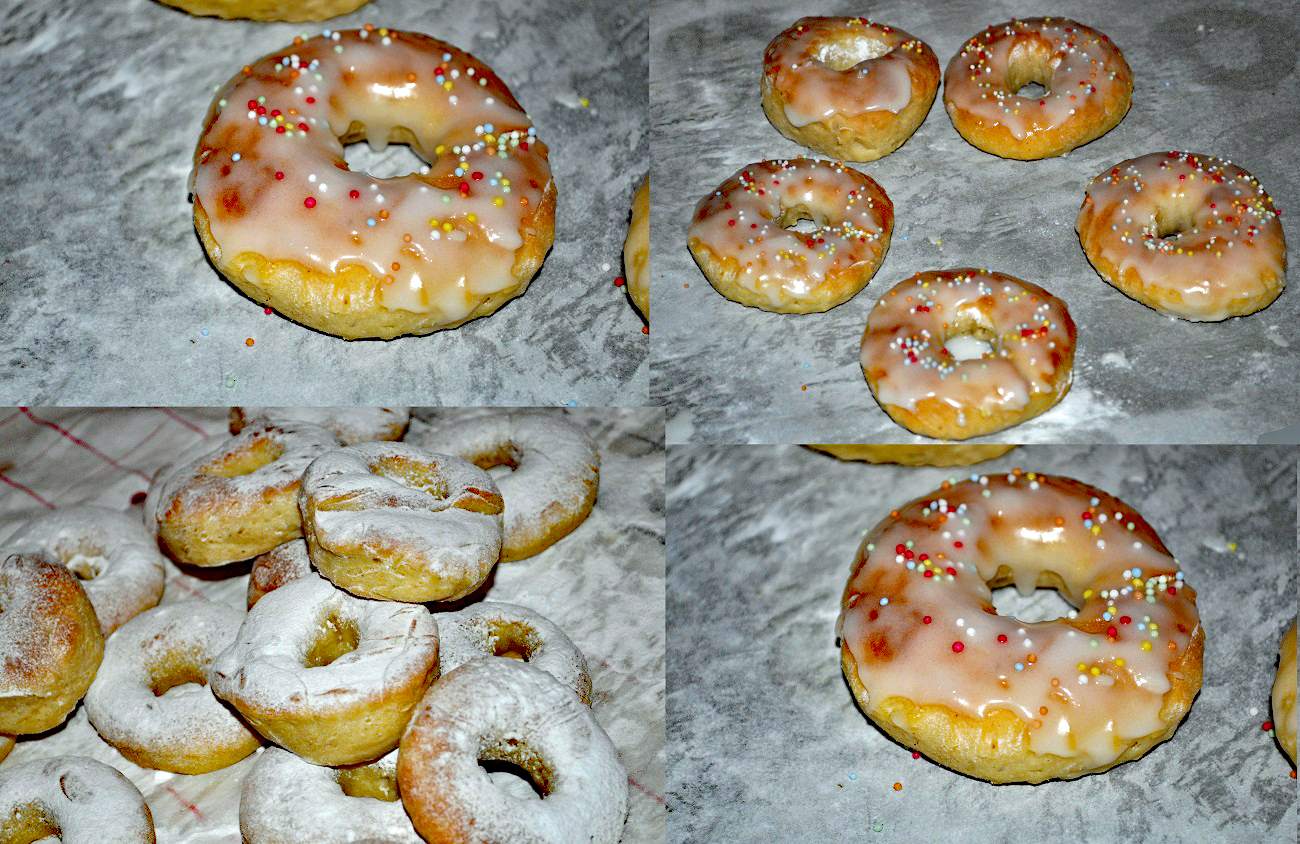 Donuts, beignets cuits au four